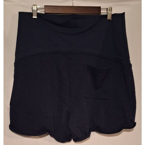 Stitch Fix | Threads 4 Thought Women Birdie Maternity Roll Hem Short Navy Sz XL - Picture 2 of 5